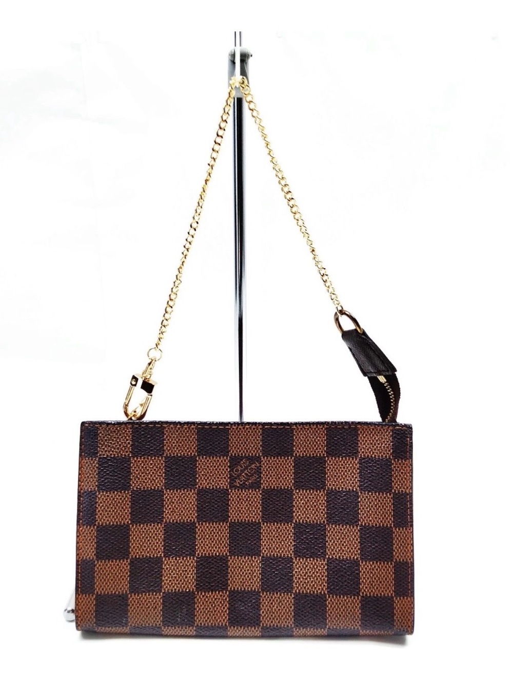 Authentic Louis Vuitton Accessory Pouch SP0051 on unbranded chain